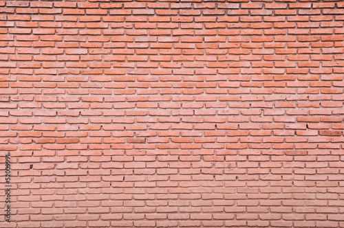 Old red bricks wall background