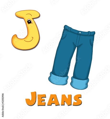 alfabeto, jeans photo