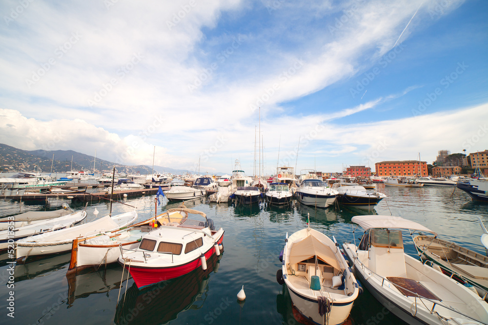 St Margherita harbor, Liguria, Italy.
