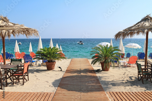 Beach bar by the sea