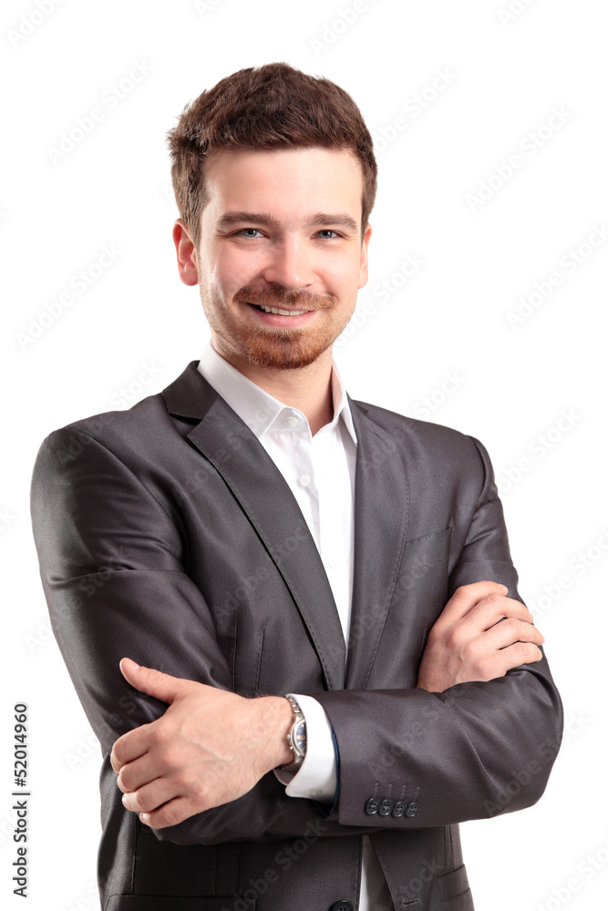Portrait of a business man isolated on white background Portrait of a business man isolated on white background