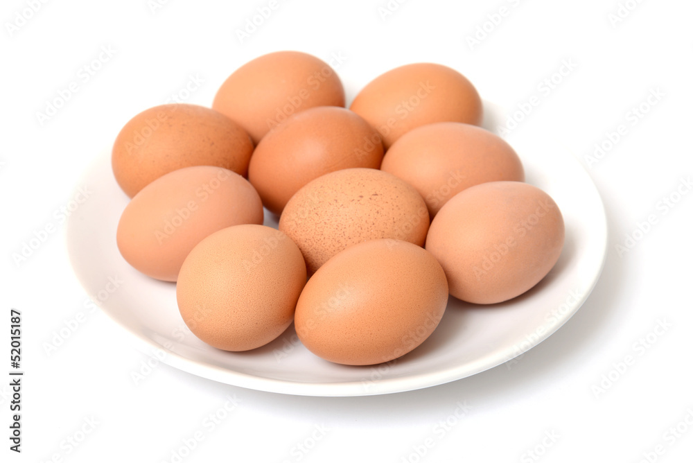 two eggs are isolated on a white background two eggs are isolated on a white background
