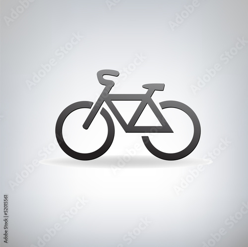stylized bicycle, vector illustration