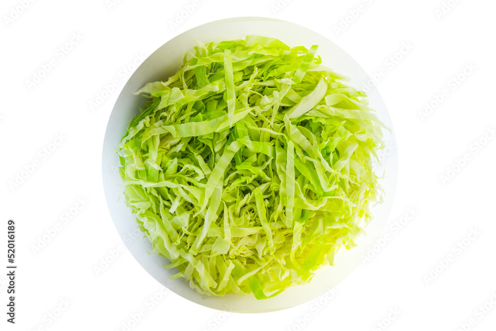 Background made with finely chopped cabbage Background made with finely chopped cabbage