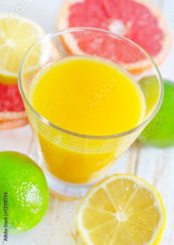 juice with fruit