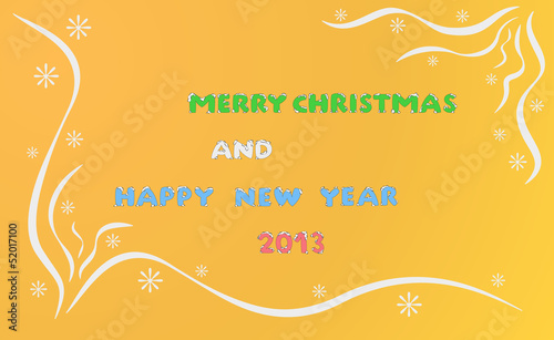 merry christmas and happy new year 2013