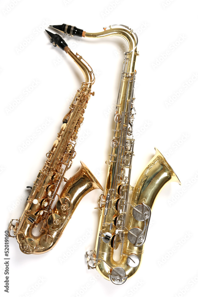 Obraz premium Saxofon Duo