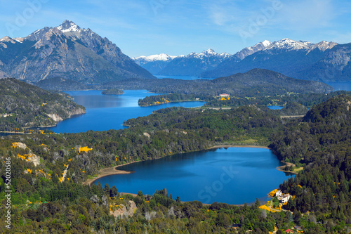 View from Mount Campanario, Bariloche, Patagonia, Argentina