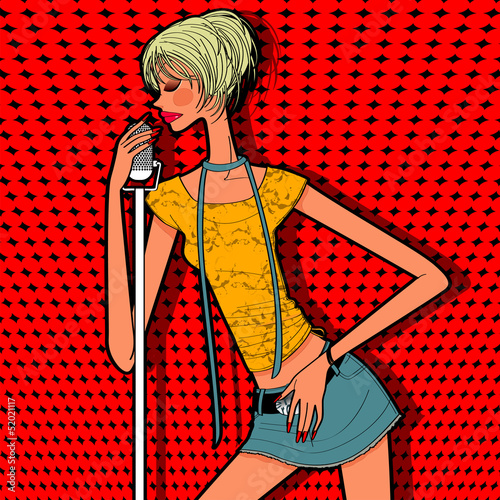 girl singing