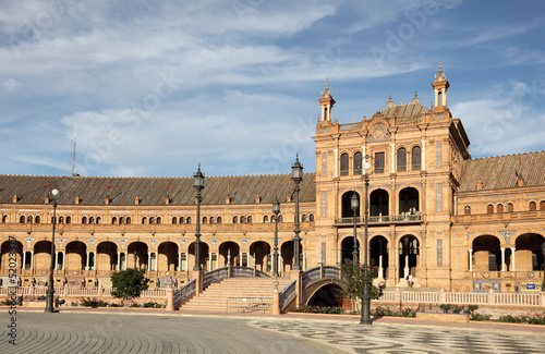 Spain square (Plaza de Espana) in Seville, Andalusia Spain