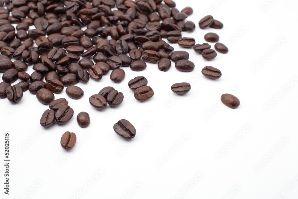 Coffee beans isolated on white background Coffee beans isolated on white background