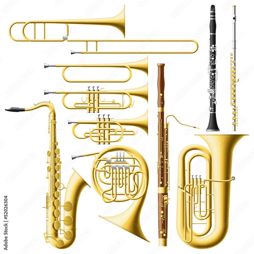 Obraz premium Wind Instruments
