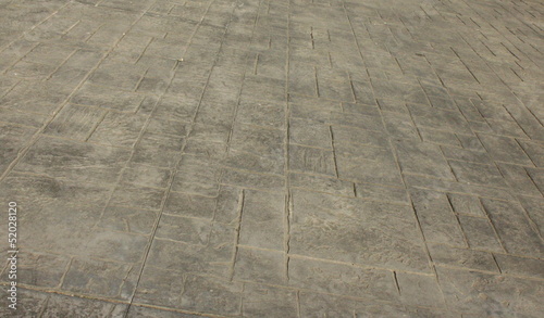 Pavimento di cemento stampato come sfondo photo