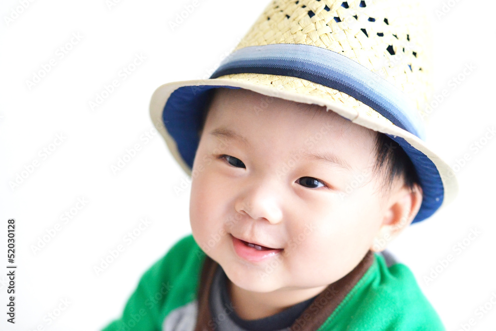 baby with a cowboy hat baby with a cowboy hat