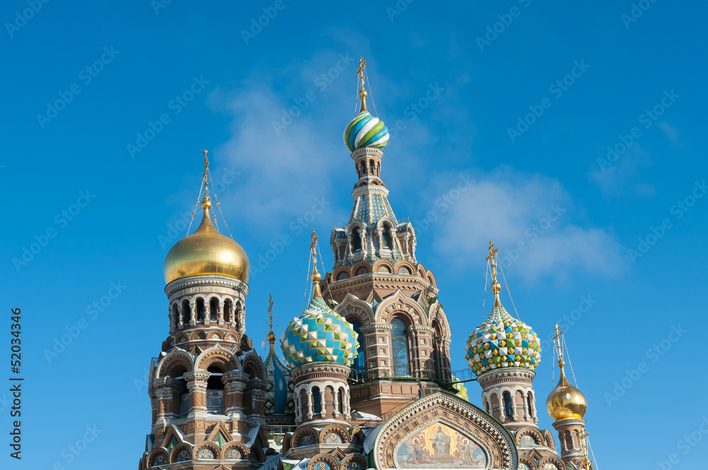 Bluterlöser Kirche in Stankt Petersburg, Russland