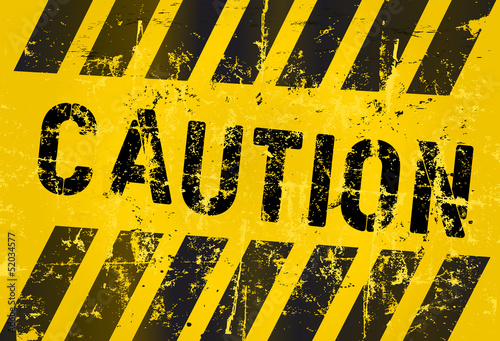 warning sign,caution, industrial, grungy style, vector