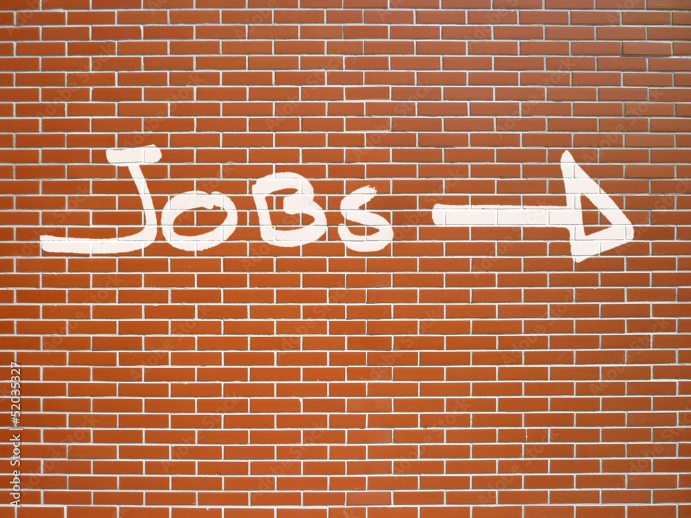 Obraz premium graffiti jobs + arrow