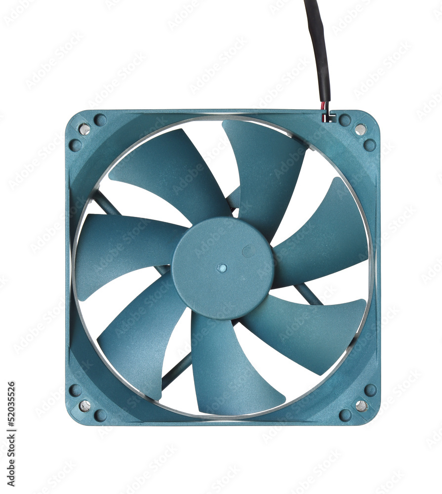 Computer cooling fan isolated on white background Computer cooling fan isolated on white background