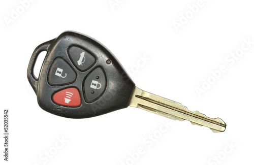 Car key remote isolated on white background