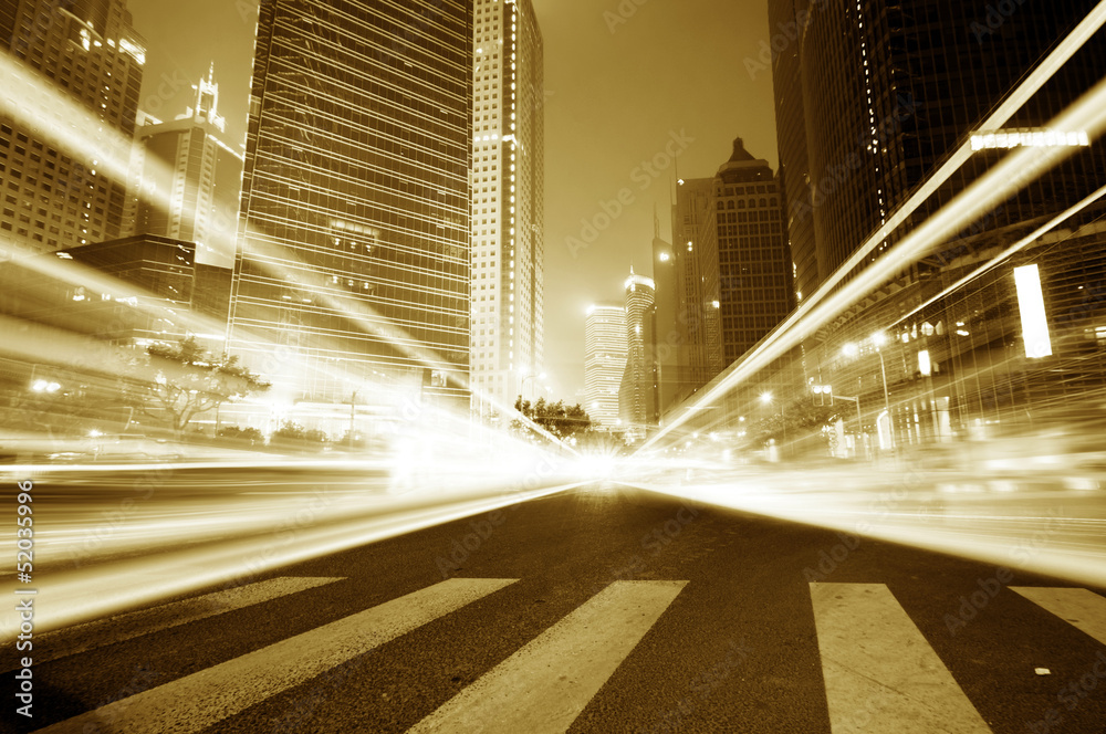 Fototapeta premium the light trails