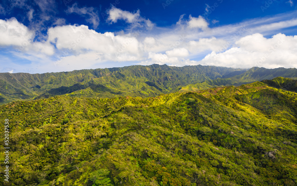 Aerial View of Kauai Ridgeline Aerial View of Kauai Ridgeline