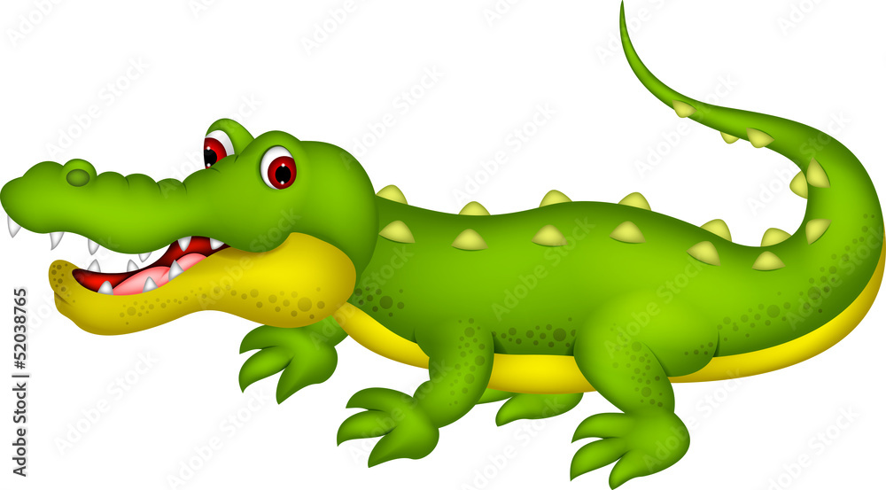 Fototapeta premium cute crocodile cartoon