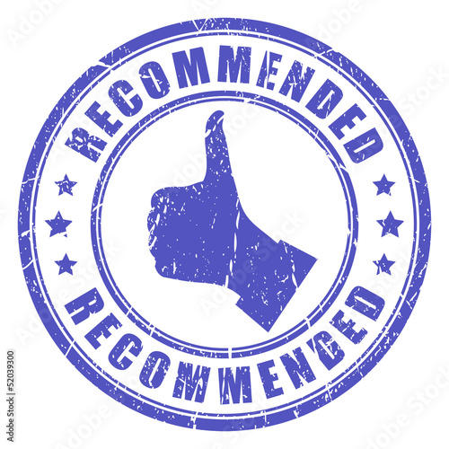 Vector recommended stamp