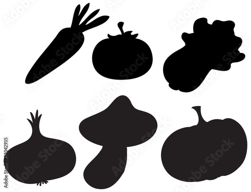 Black colored vegetables