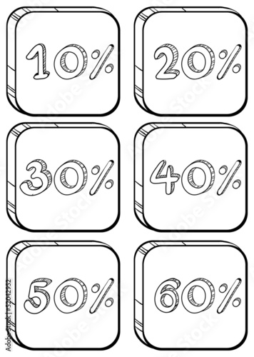 Doodle designs of price discounts