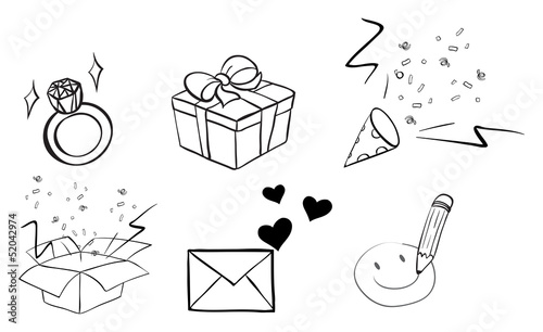 Different doodle designs