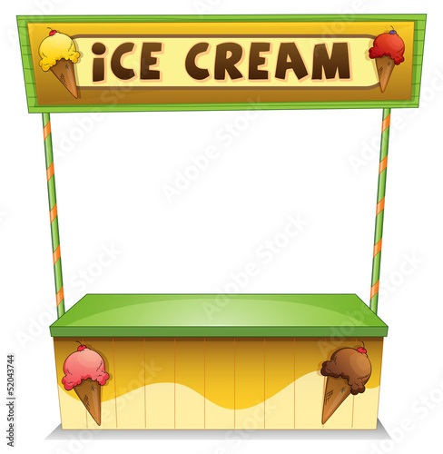 An ice cream stand