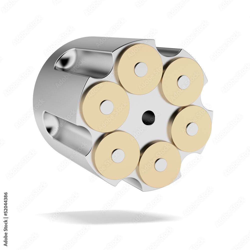 Full Revolver Cylinder Stock Illustration | Adobe Stock