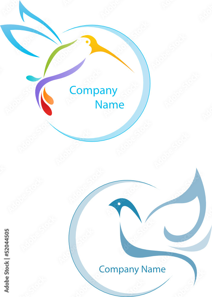 Naklejka premium Bird Logo Set