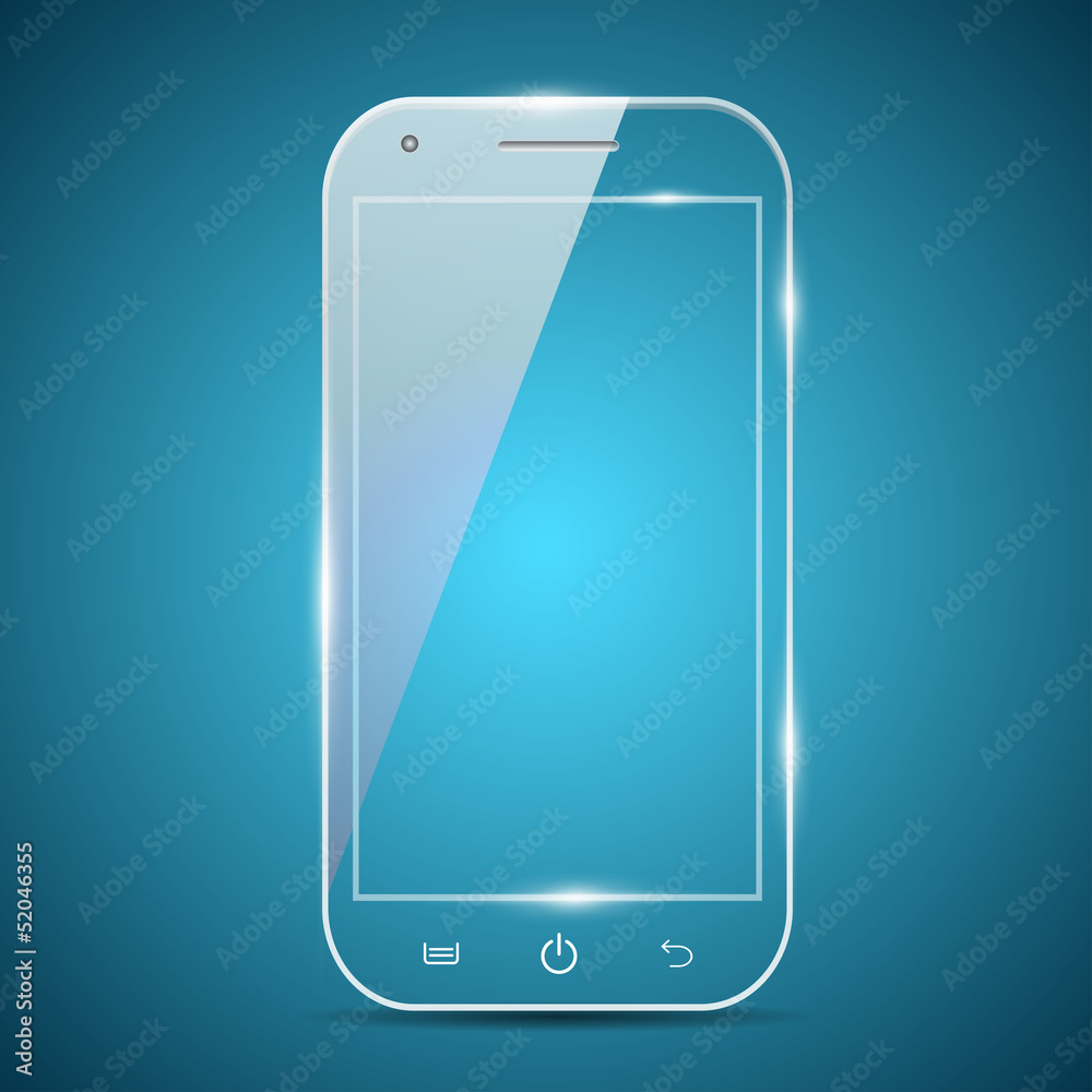 A futuristic vector smartphone A futuristic vector smartphone