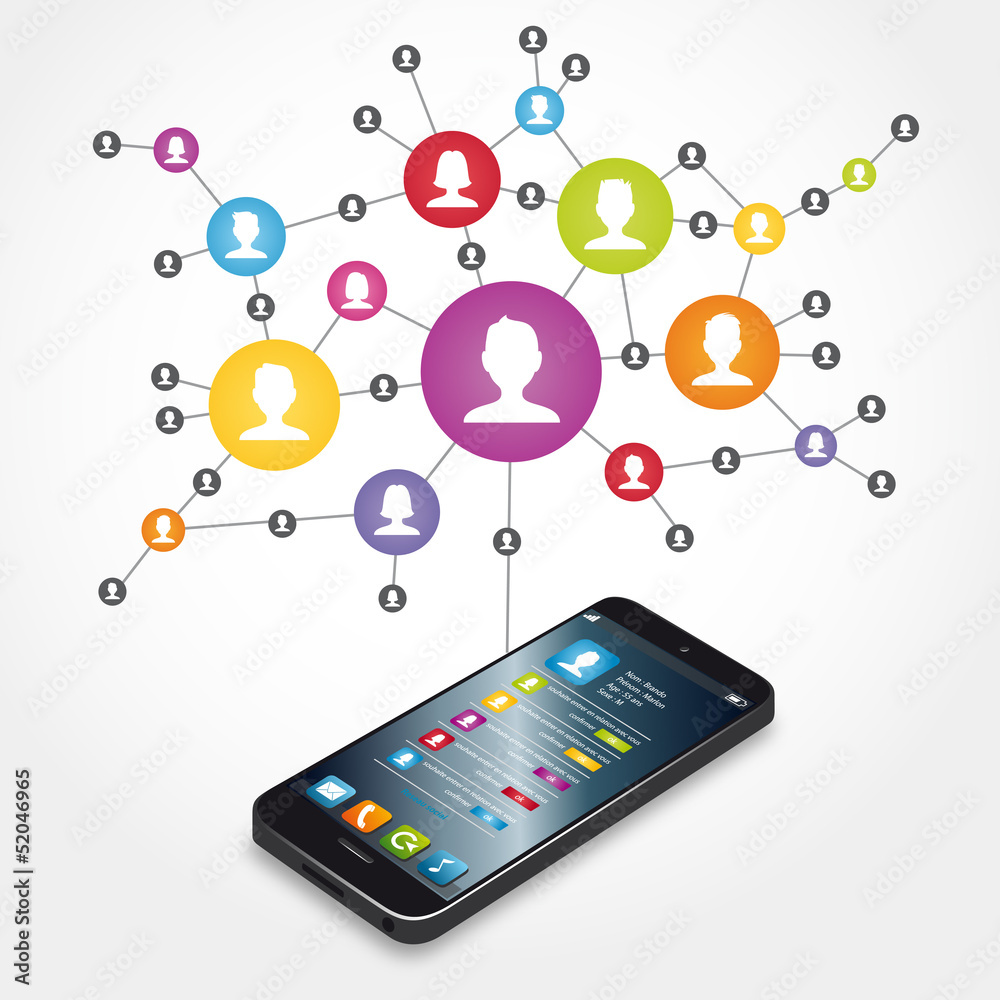 réseaux sociaux, smartphone réseaux sociaux, smartphone