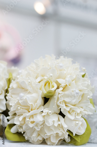 Beige wedding bouquet