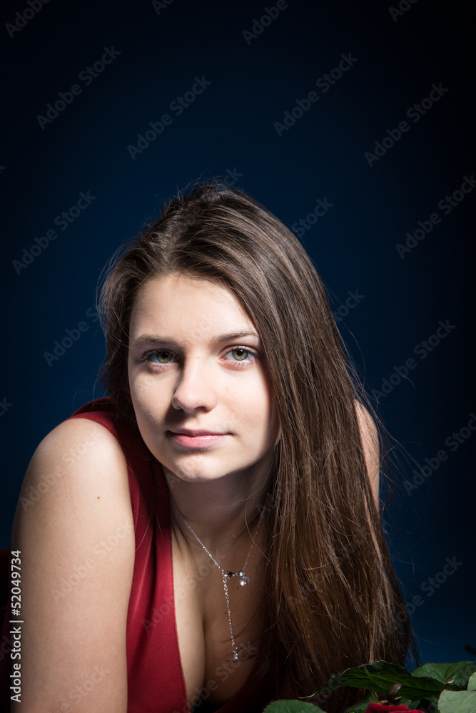 portrait of a cute girl portrait of a cute girl