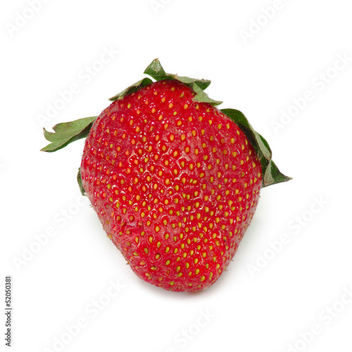 one ripe strawberry