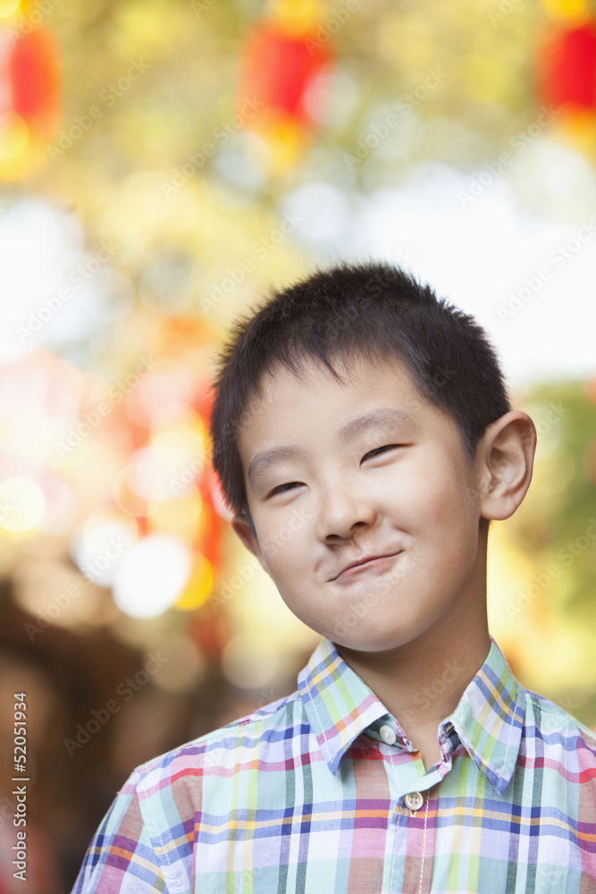 Portrait of Young Boy In Nanluoguxiang, Beijing Portrait of Young Boy In Nanluoguxiang, Beijing