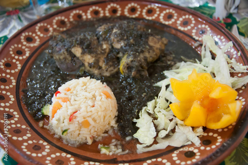 Mexican mole de huitlacoche photo