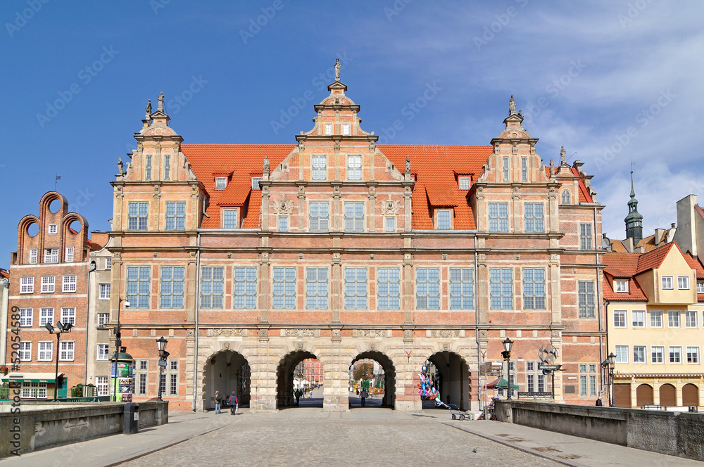 Obraz premium Green Gate in Gdańsk