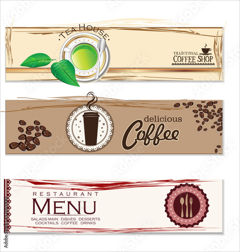Cafe and restaurant label