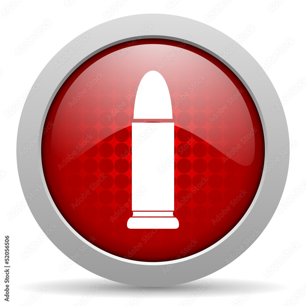 ammunition red circle web glossy icon ammunition red circle web glossy icon