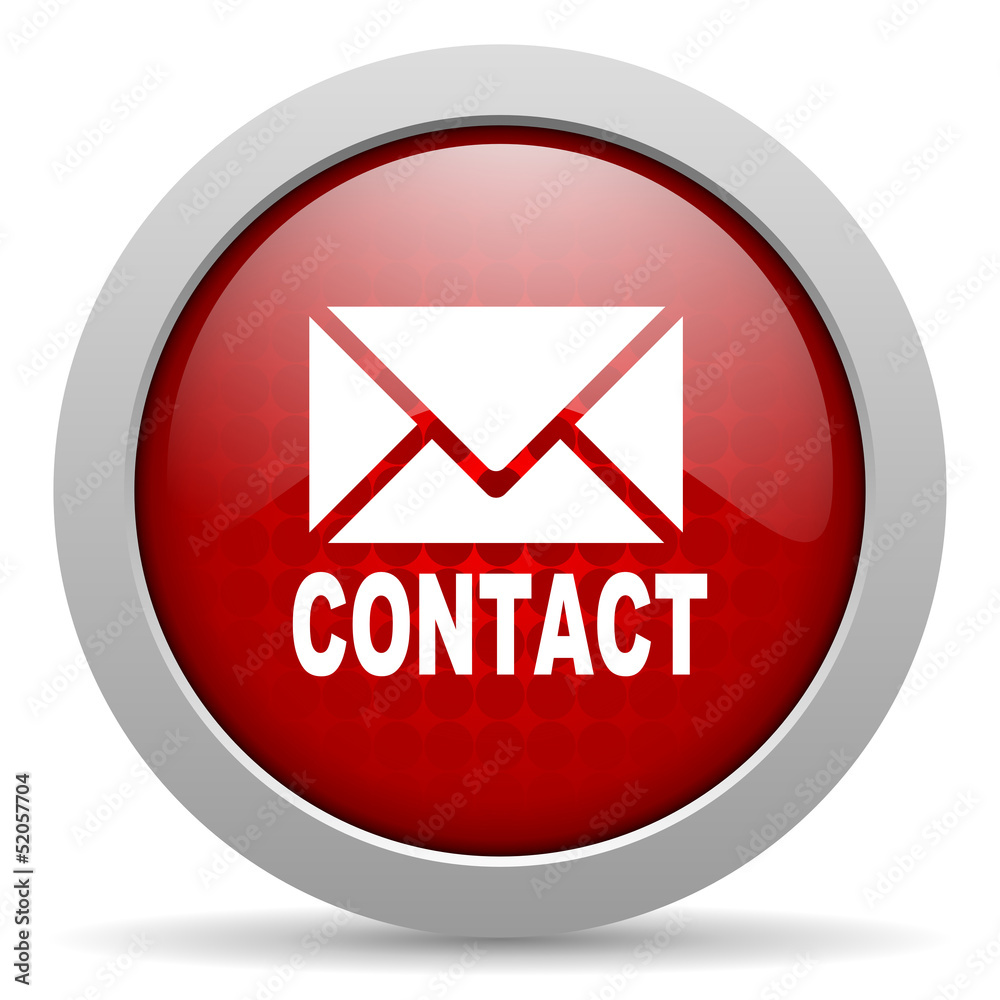 contact red circle web glossy icon contact red circle web glossy icon