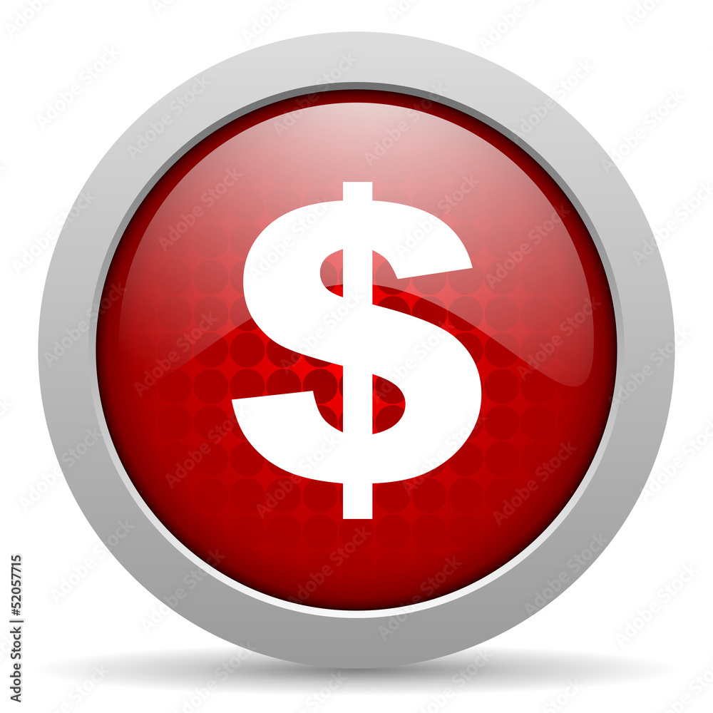 us dollar red circle web glossy icon us dollar red circle web glossy icon