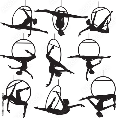 aerial hoop acrobat