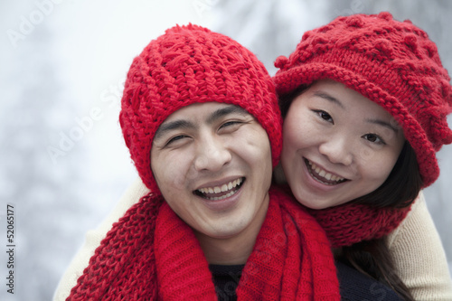 Young Couple in the Snow