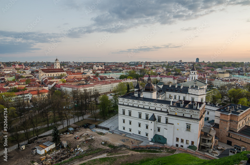 Lithuania. Vilnius. Palace of the Grand Dukes and  Cathedral