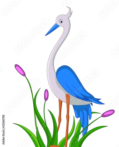 ute heron cartoon