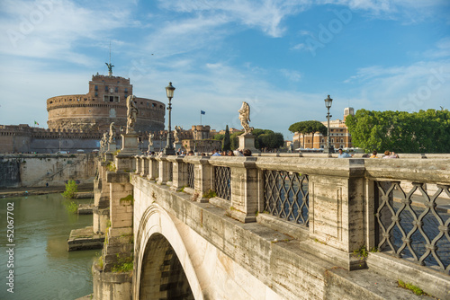 Roma, castel S. Angelo e Ponte S. Angelo, veduta photo